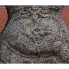 Indian statue, belly button, four-point, solar disc